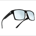 TOROE Matte Black Unbreakable TR90 Frame Sunglasses w/Polycarbonate Polarized Hydrophobic Coated Silver Mirrored Lens