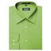 Amanti CL1021-18 1-2x36-37 Amanti Mens Wrinkle Free Apple Green Dress Shirt - Apple Green-18 1-2 x 36-37