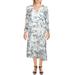 Lauren Ralph Lauren Womens Holden Georgette Floral Print Midi Dress