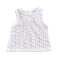 Summer Kid Baby Vest Tops Halter Shirt Fashion Casual T-shirts Cotton Clothes White For Baby Girls 0-24M
