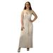 Peach Couture Women Vintage Sexy V Neck Cocktail Party Maxi Dress Tie Front Spaghetti Strap Cut Out Back Boho Dress