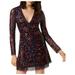 French Connection Womens Emille Sequined Cocktail Mini Dress