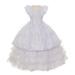 Rain Kids Big Girls White Ruffle Train Skirt Bolero Communion Dress 18