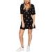 Free People Womens Mockingbird Mesh Inset Mini Dress