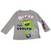 Sesame Street Little Boys' Oscar the Grouch Toddler Long Sleeve Shirt Gray (2T)