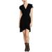 Rachel Rachel Roy Womens Pierce Hi-Low Faux Wrap Party Dress