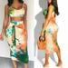 Women Print Dress Evening Party Bodycon Dresses Sundress Plus Size S-XXL