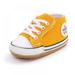 Clearance New Canvas Classic Sports Sneakers Newborn Baby Boys Girls First Walkers Shoes Infant Toddler Soft Sole Anti-Slip Baby Shoes (0-12months,Yellow Baby)