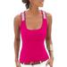 Women's Sequined Blouse Stitching Milk Silk Mock Neck Tank Tops Sleeveless Sweater Vest Cami Pullover Tops