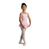 Danshuz Girls Pink Sweetheart "Wave" V-Neck Dance Tank Dress