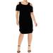 Lauren Ralph Lauren Womens Velvet Cold Shoulder Cocktail Dress