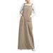 ZANZEA Women Sleeveless Square Neck Plain Casual Baggy Swing Maxi Dress