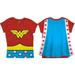 DC Comics Wonder Woman Toddler Costume Red Caped T Shirt 3T Medium