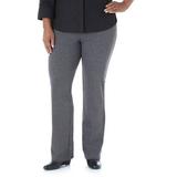 Women's Plus-Size Simply Comfort Waist Fit Straight Leg Knit Pant, Available in Medium, Petite, and Long Lengths