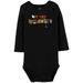 Carters Infant Boy Black My First Halloween Bodysuit Ghost Creeper Shirt