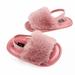 Baby Infant Girls Soft Sole Shoes Plush Slide Sandal Anti-slip Walking Shoes