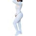 AvoDovA Womens One Piece Bodycon Jumpsuit Long Sleeve Sportwear Zipper Romper Clubwear