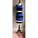 TOMMY HILFIGER Womens Blue Color Block Sleeveless Jewel Neck Above The Knee Sheath Evening Dress Size 2P