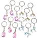 Bright Creations 12 Pieces Unicorn and Rainbow Keychains Cute Metallic Keychains Set with 4 Designs