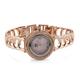 Shop LC Rose Gold Over Sterling Silver Pink Diamond Bracelet Watch Size 7.25" Ct 0.33