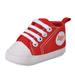 Baby shoes unisex toddler shoes, soft-soled shoes for boys and girls, casual canvas sneakers for learning to walk, suitable for children aged 0-18M