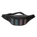 Men Fanny Pack, Large Capacity Adjustable Waist Crossbody Bag with Big Reflective Stripes for Daily Use