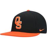 Oklahoma State Cowboys Nike Team Baseball True Performance Fitted Hat - Black/Orange