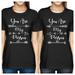 You Are My Person Cute BFF Matching Short Sleeve Tee Shirts Black