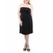 Women's Plus Size Strapless Dress