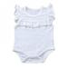 Zdmathe Summer Infants Baby Girl Jumpsuit Clothes Ruffles Sleeveless Cotton Romper Kids Toddler Solid Playsuit One-piece Outfit 0-18M