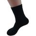 Lian LifeStyle Men's 3 Pairs Extra Thick Cashmere Wool Socks Plain Color Size 9-11(Dark Gray)