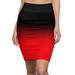 Red and Black Skirt Casual Summer Skirt Elegant Pencil Skirts for Women Above Knee Red Pencil Skirt