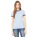 Bella + Canvas Ladies' Jersey Short-Sleeve Ringer T-Shirt - B6050