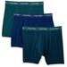 Calvin Klein Men's Cotton Stretch Multipack Boxer Briefs, Twilight, Twilight/Sharp Blue Stripe, Sharp Blue, Medium