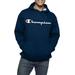 Champion Men's Big & Tall Powerblend Fleece Graphic Script Logo Pullover Hoodie, up to Size 6XL