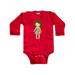 Inktastic Fashion Girl, Brown Hair, Colorful Dress, Blue Shoes Infant Long Sleeve Bodysuit Female