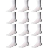 SOCKS'NBULK Children & Kids Wholesale Bulk Sports Crew, Athletic Case Pack Socks, by SOCKS'NBULK (12 Pairs White, Kids 2-4 (Shoe Size 4-6))