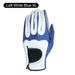 Asuda Outdoor 1pc Golf Glove Men Anti-slip Golf Glove Microfiber Elastic Sport Mitten, Left, White Blue, XL