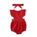 Christmas Sister Matching Outfit Kid Baby Girl Little Sister Romper Headband Big Sister Dress Xmas Party Clothes