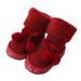 Clearance Newway Baby Warm Cozy Slipper Booties Socks with bow Tie Non Skid Fuzzy Thick Shoe Socks Infant Toddler Boys Girls