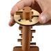 VERMON Unlock Key Toy Funny Wooden Unlock Key Kong Ming Luban Lock Adults Kids Puzzle Educational Toys