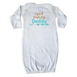 I Got It From My Daddy, Arrow, Hearts - Blue Brown Newborn Layette