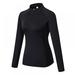MELLCO Women's Spring Full Zip Running Track Jacket, Long Sleeve Slim Fitness, Soft Handfeel Sports Jacket Black M