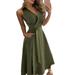 Sexy Dance Women Summer Fashion Dress Sleeveless Wrap Dress Ladies Bohemian Beach Waistband Pockets Tank Top Dresses