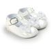 BIG SAVE! Newborn Baby Girls Shoes PU Leather Bow Buckle First Walkers Soft Soles Non-slip Footwear Crib Shoes 0-18M,Non-slip Baby Princess Shoes,Mirror PU Children Leather Shoes