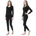 Valentine's Day Gifts For Girlfriend Autumn Winter Base Layer Long Sleeve Shirt JANDEL Women Tight Thermal round collar Underwear Waist Slim Fit Lightweight Thermal Underwear Set Top + Pants