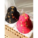 Luxsea Summer Baby Boys Girls Toddler Cartoon Animal Print Bucket Hats Caps Reversible Sun Headwear