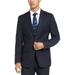 Calvin Klein Mens Wool Blend Striped Two-Button Blazer