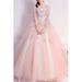 Women Trumpet Sleeve Ball Gown Wedding Dress