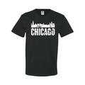 Inktastic Chicago Skyline Grunge Adult Men's V-Neck T-Shirt Male